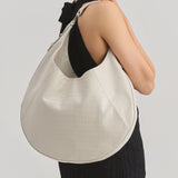 EXTRA HOBO BAG CROCO CREAM