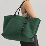 RAFFIA TOTE BAG GREEN