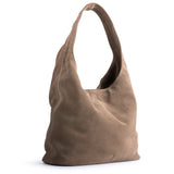 HOBO BAG SUEDE DARK BEIGE