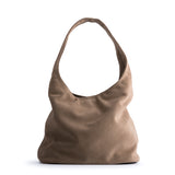 HOBO BAG SUEDE DARK BEIGE