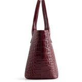 TOTE MEDIUM CROCO BORDO
