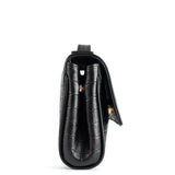 BAGUETTE FLIP CROCO BLACK