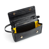 BAGUETTE FLIP CROCO BLACK