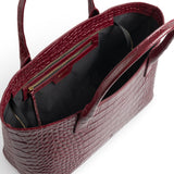 TOTE MEDIUM CROCO BORDO