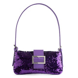 BAGUETTE MINI SEQUIN VIOLET