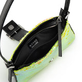 BAGUETTE MINI SEQUIN YELLOW & BLACK