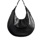 EXTRA HOBO BAG CROCO BLACK