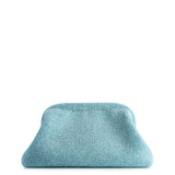 RAFFIA CLUTCH BLUE