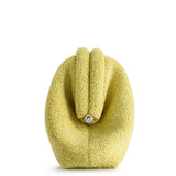RAFFIA CLUTCH YELLOW 