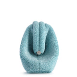 RAFFIA CLUTCH BLUE