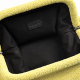 RAFFIA CLUTCH YELLOW 