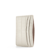 CARD HOLDER CROCO CREAM
