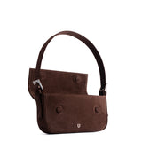 BAGUETTE BAG SUEDE CHOCO