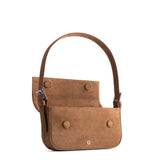 BAGUETTE BAG SUEDE TOFFEE