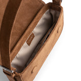 BAGUETTE BAG SUEDE TOFFEE