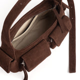 CARGO BAG SUEDE CHOCO