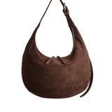 HOBO DROP BAG SUEDE CHOCO