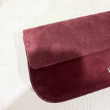 BAGUETTE BAG SUEDE BURGUNDY - Lot 15 (Imperfect)