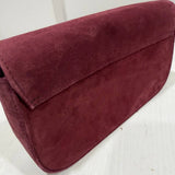 BAGUETTE BAG SUEDE BURGUNDY - Lot 17 (Imperfect)