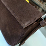 BAGUETTE BAG SUEDE CHOCO - Lot 118 (Imperfect)