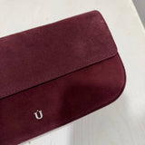 BAGUETTE BAG SUEDE BURGUNDY - Lot 15 (Imperfect)
