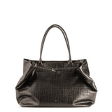 TOTE CROCO BROWN
