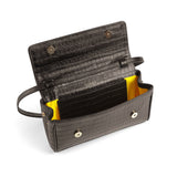 BAGUETTE FLIP CROCO BROWN