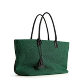 RAFFIA TOTE BAG GREEN