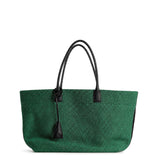 RAFFIA TOTE BAG GREEN