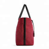 RAFFIA TOTE BAG RED