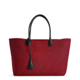 RAFFIA TOTE BAG RED