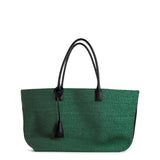 RAFFIA TOTE BAG GREEN