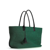 RAFFIA TOTE BAG GREEN