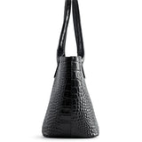 TOTE MEDIUM CROCO BLACK