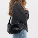 HOBO DROP MINI CROCO BLACK