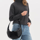 HOBO DROP MINI CROCO BLACK