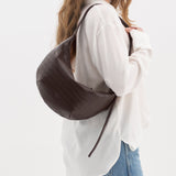 HOBO DROP MINI CROCO BROWN